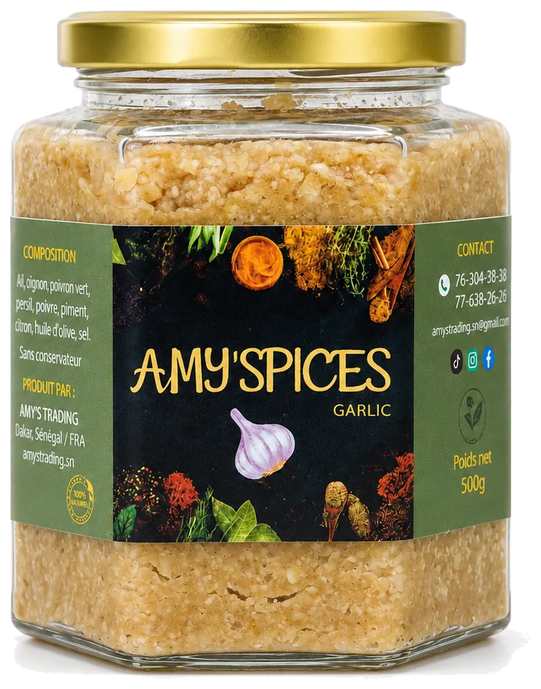 Purée d'Ail Amy'Spices